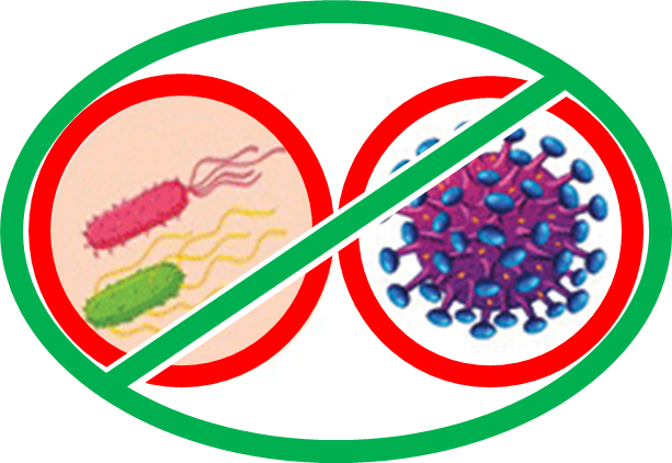 바이러스, 박테리아 제어의 새로운 솔루션을 제공하는 소재. 대표 이미지